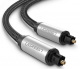 UGREEN AV108 Kabel optyczny Toslink Audio, aluminiowy z oplotem, 3m szarny (10541)