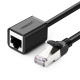 Ugreen Przeduacz Ethernet RJ45, Cat. 6, FTP, z metalow wtyczk 1m, (czarny)