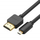 Ugreen HD127 kabel przewd HDMI - micro HDMI 19 pin 2.0v 4K 60Hz 30AWG 1,5m - czarny (30102)