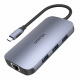 Unitek HUB N9+ USB TYP-C 3 x USB-A, 1 x USB TYP-C, 1 x USB TYP-C PD, 1 x HDMI 2.0, 2 x czytnik kart, 1 x RJ-45 (D1071A)