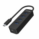 Unitek HUB USB TYP-C 4x USB 3.1 aktywny, 10 W (H1117B)
