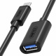 Unitek Adapter OTG USB Typ-C do USB-A 3.1 (F) 0,15m (Y-C476BK)