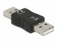 Delock 65011 adapter beczka USB-A (M) do USB-A (M)
