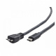 Gembird CCP-USB3-AMcm-1m kabel USB Type-C (M)-BM 3.0 1m Czarny