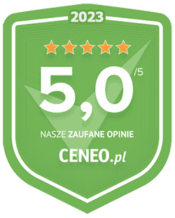 Ocena 5.0 na platformie Ceneo na podstawie ocen klientów