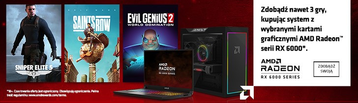 Zdobądź 3 gry kupując system z wybranymi kartami AMD!