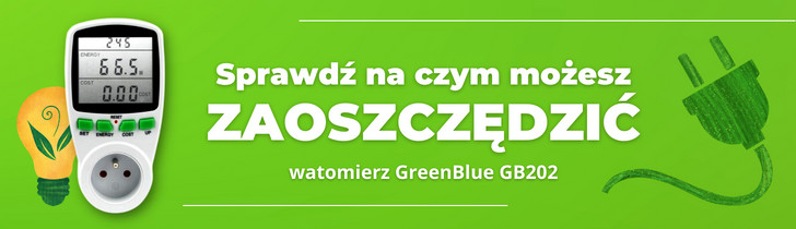 Zacznij oszczędzać. Watomierz GreenBlue GB202 za 69 PLN!