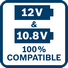 10 8 12 Volt 100 Compatible 129110