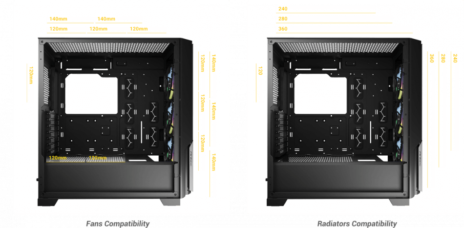 Antec P20c Argb Black Fan