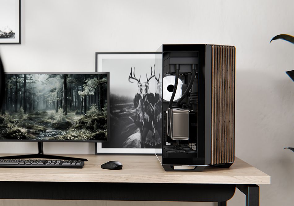 Apnx V1 Tempered Glass Wood Black