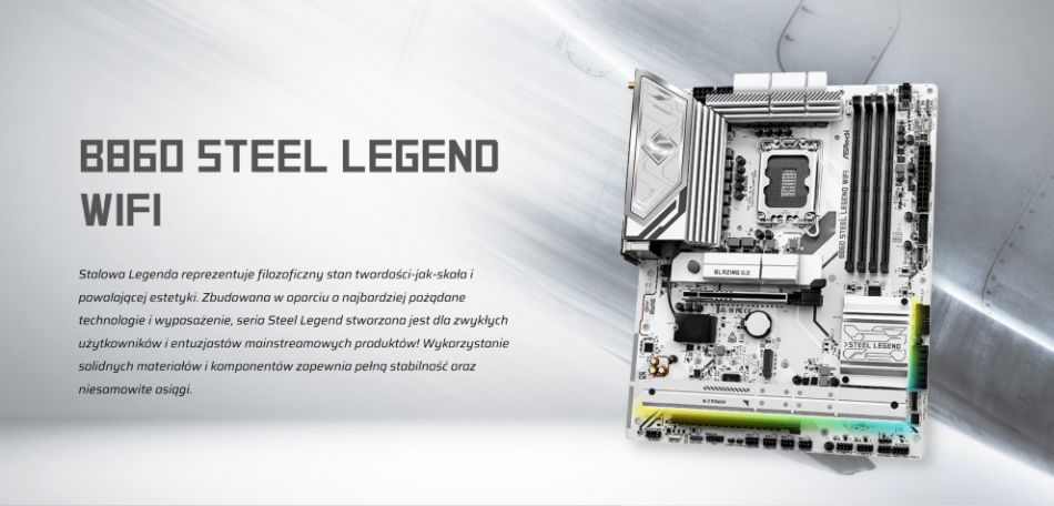 Asrock B860 Steel Legend Wifi Ddr5 Lga1851