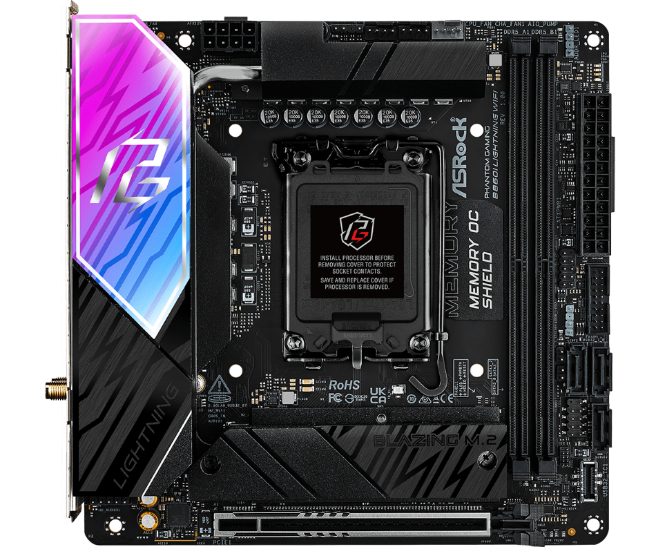 Asrock B860i Lightning Wifi Ddr5 Lga1851