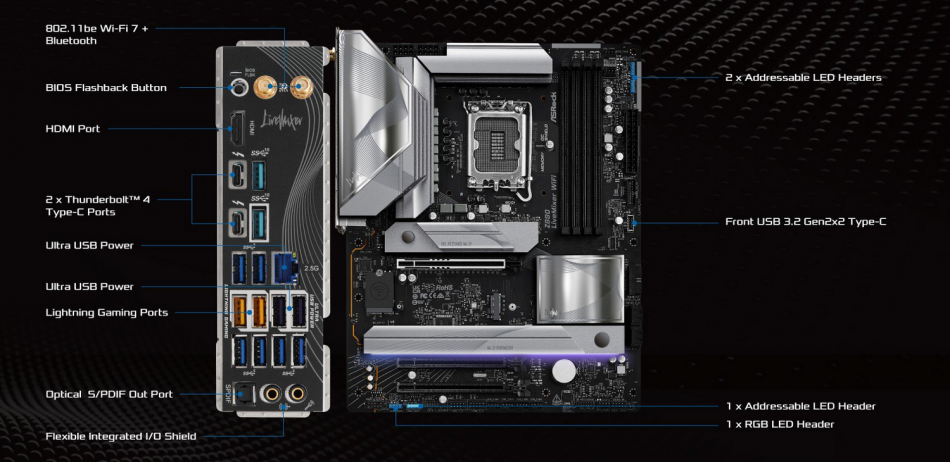 Asrock Z890 Livemixer Wifi Tyl