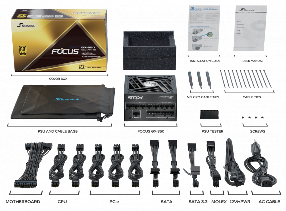 Atx3 Focus Gx 850 Accessories