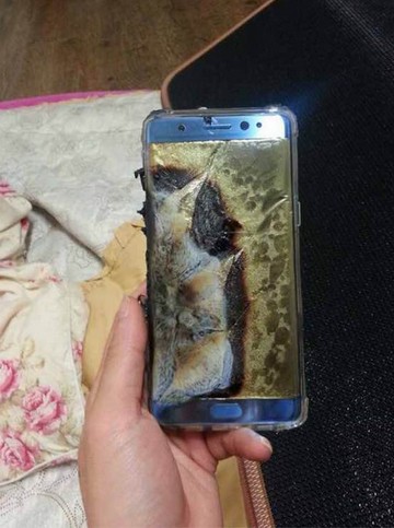 Burned Galaxy Note 1