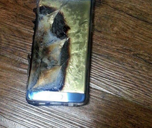 Burned Galaxy Note 4