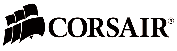 Corsair Logo Biale Tlo