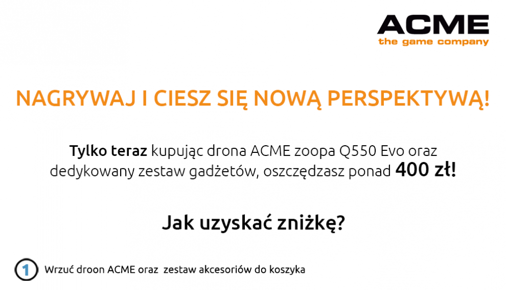 Dron Acme Landing Page