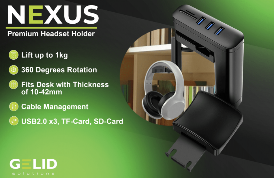 Gelid Nexus Pc Headset Holder