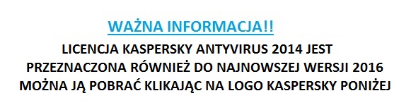 Kaspersky 2016 Internet Antyvirus Licencja 2014