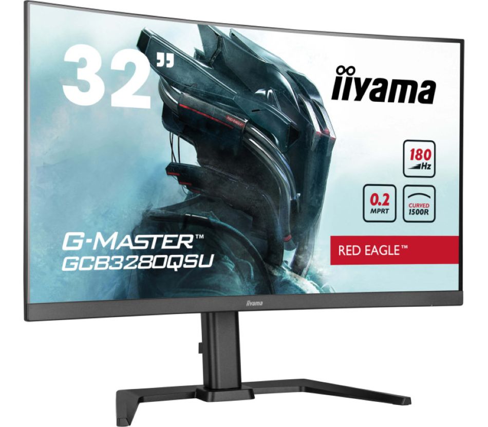 Monitor Iiyama G Master Gcb3280qsu B2 Red Eagle 32 Zakrzywiony Va Led Wqhd 180hz 02ms 2xhdmi Dp Adaptivesync Zakrzywionyekran