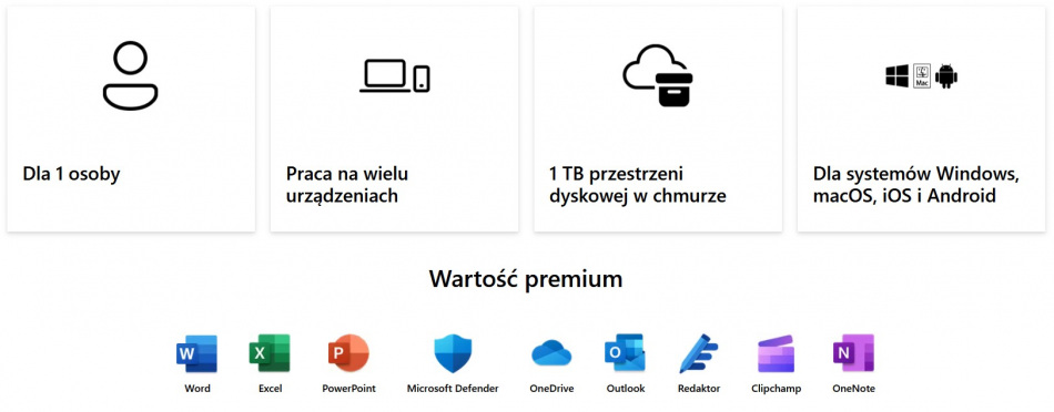 Ms Office 365 Personal Pl Subskrypcja 1 Rok Winmac Medialess 1