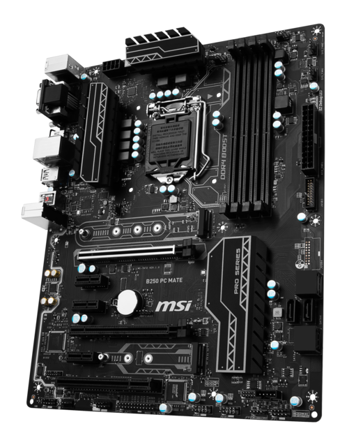 Msi B250 Pc Mate Product Picture 3d2