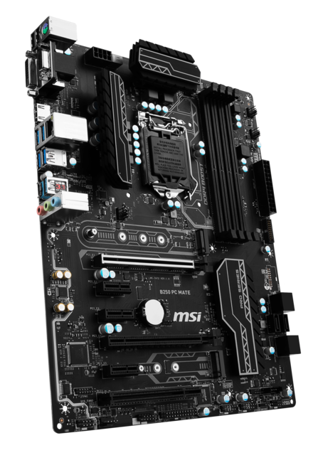 Msi B250 Pc Mate Product Picture 3d3