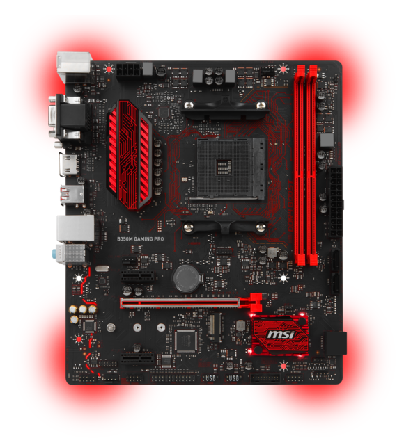 Msi B350m Gaming Pro Product Picture 2d