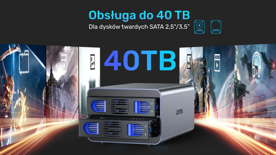 Obudowa Raid Unitek S1308b01 Eu Banner 2