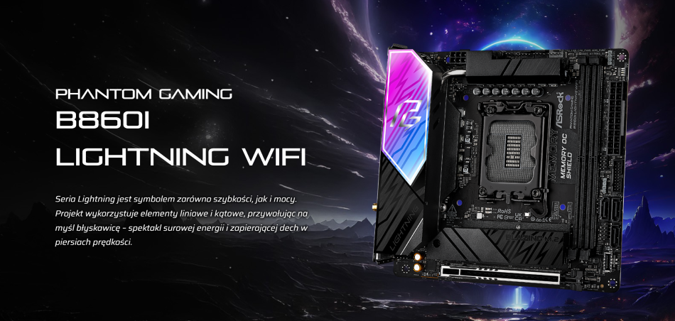 Plyta Glowna Asrock B860i Lightning Wifi Ddr5 Lga1851