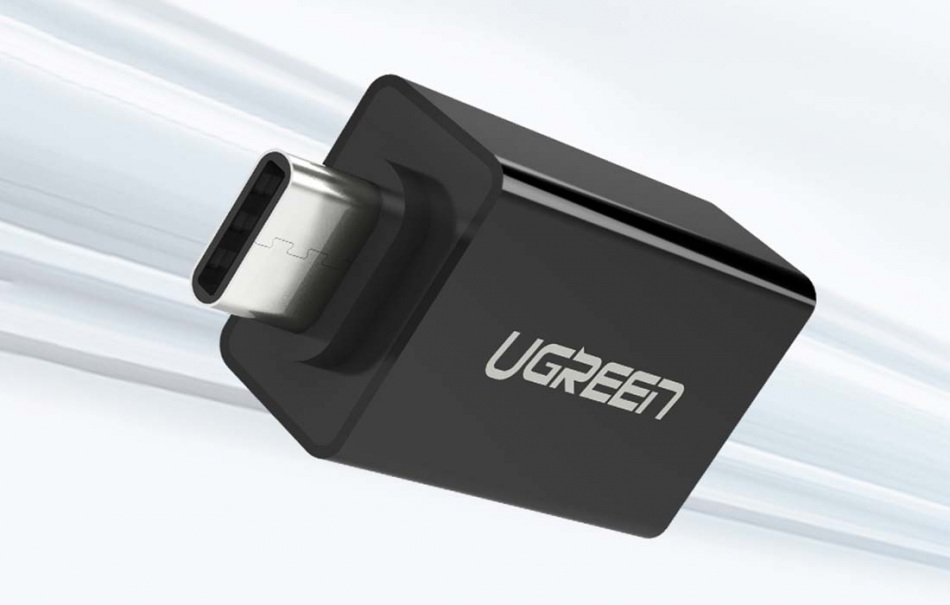 Pol Pl Adapter Ugreen Us173 Usb A 3 0 Do Usb C 3 1 Czarny 22589 1 5