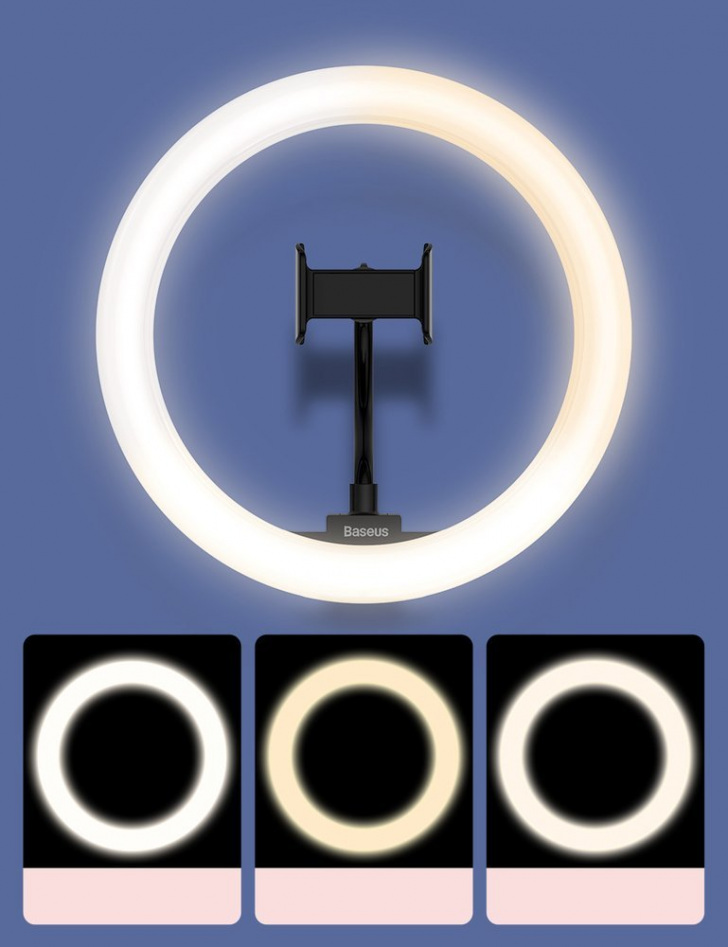 Pol Pl Baseus Fotograficzna Lampa 10 Ring Flash Pierscien Led Do Telefonu Smartfona Do Zdjec Selfie Filmow Youtube Tiktok Mini Statyw Czarny Crzb10 A01 63219