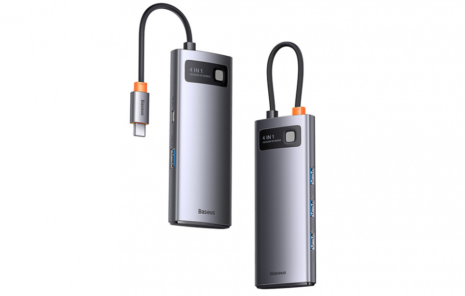 Pol Pl Hub 4w1 Baseus Metal Gleam Series Usb C Do 4x Usb 3 0 25196 1 4