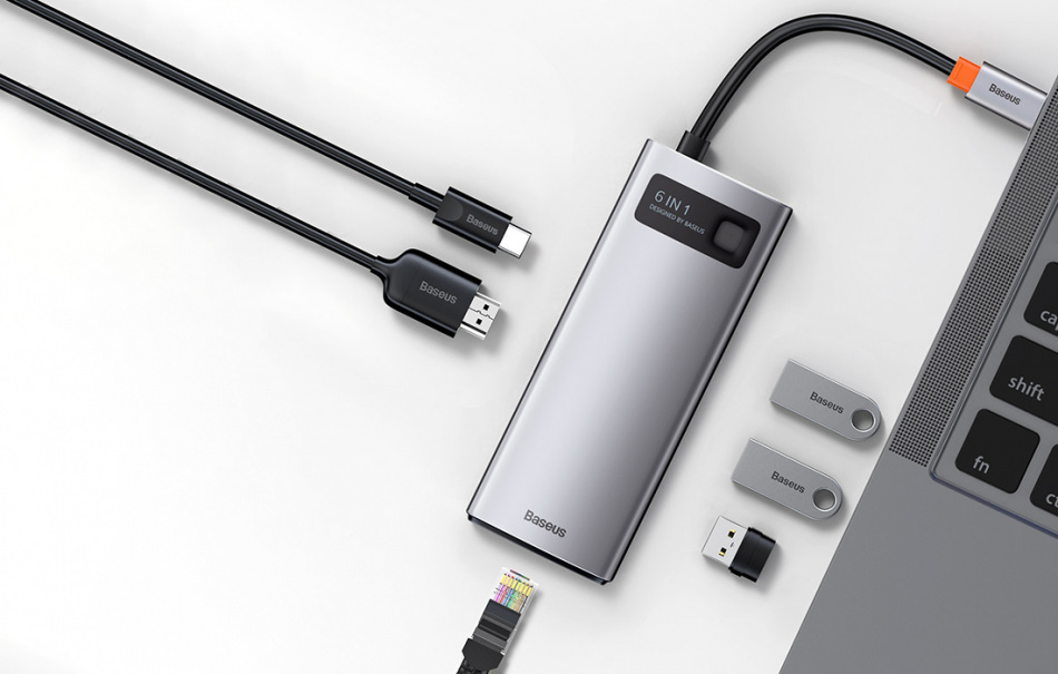 Pol Pl Hub 6w1 Baseus Metal Gleam Series Usb C Do 1