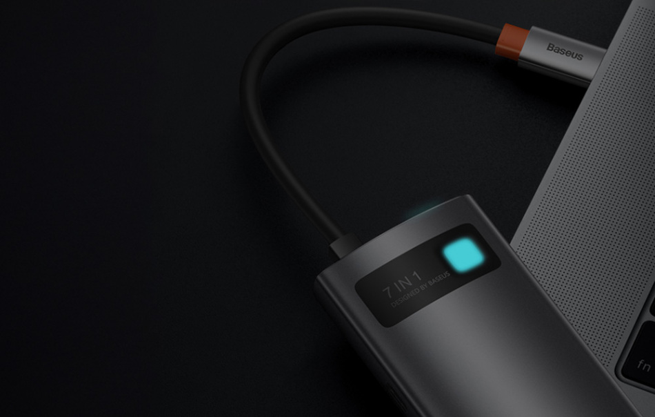 Pol Pl Hub 7w1 Baseus Gleam Usb C 6