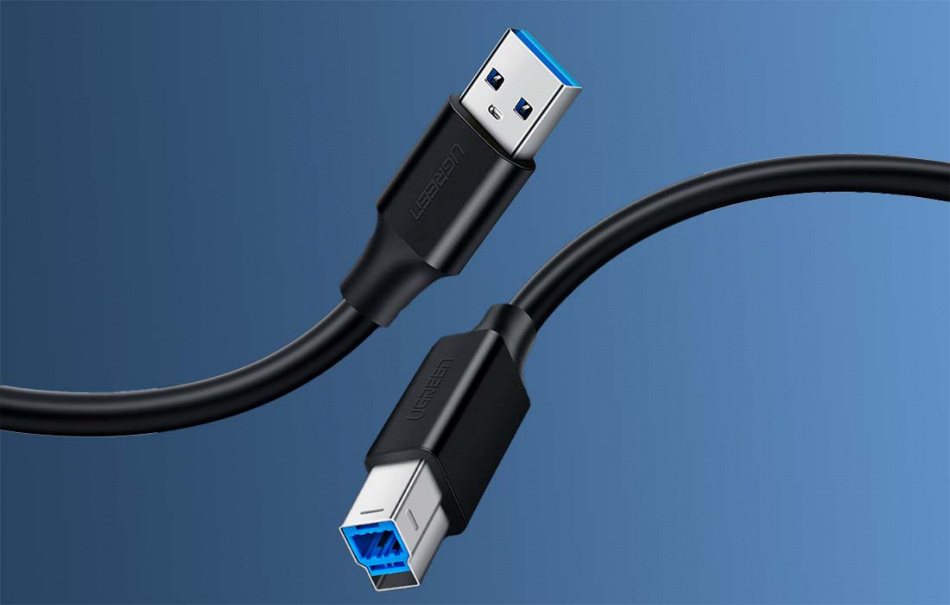 Pol Pl Kabel Usb 3 0 A B Ugreen Us210 Do Drukarki 1m Czarny 22613 1 1