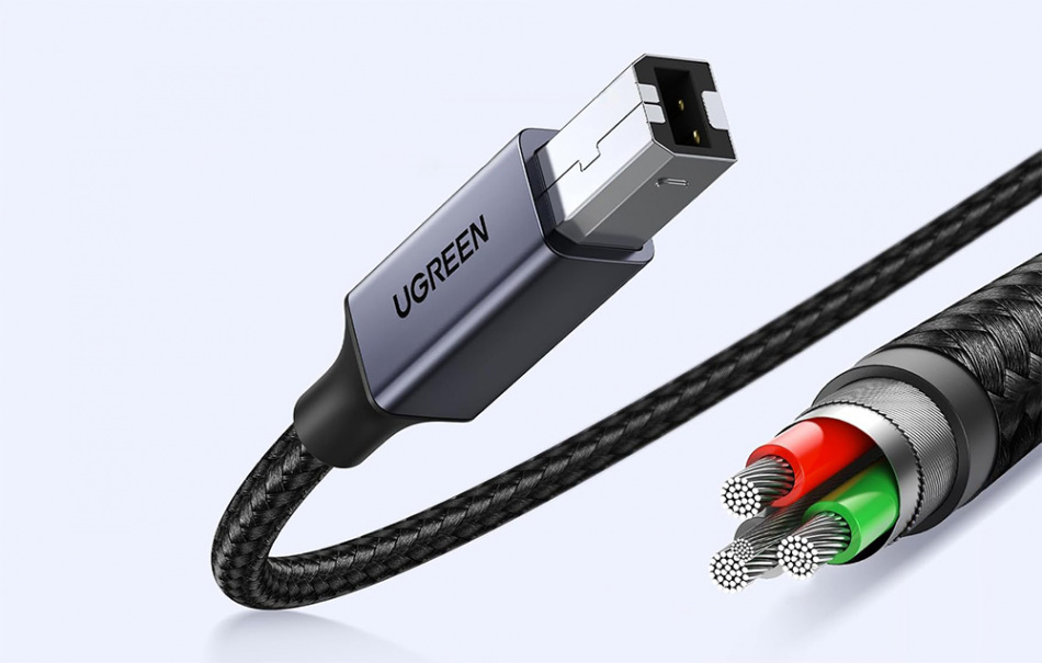 Pol Pl Kabel Usb C Do Usb B 2 0 Do Drukarki Ugreen Us370 1m Czarny 45066 1 6