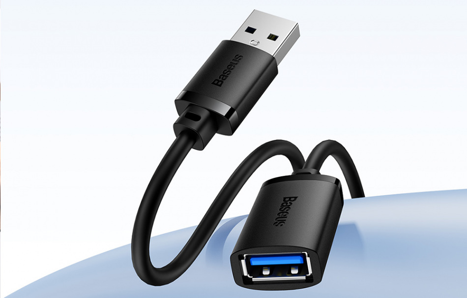 Pol Pl Przedluzacz Baseus Usb 3 0 Meski Do Zenski Airjoy Series 0 5m Czarny 30469 2 1