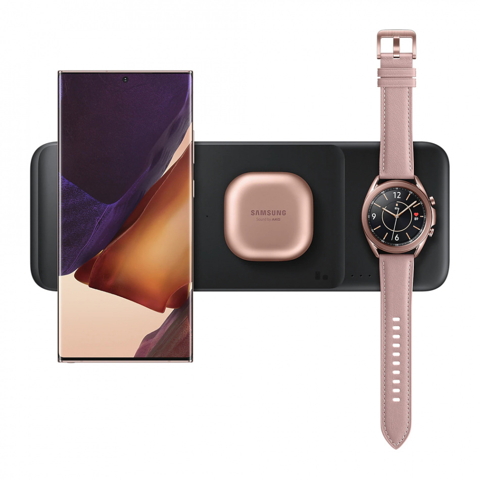 Pol Pl Samsung Ladowarka Bezprzewodowa Stacja Ladujaca Trio Do Telefonow Galaxy Watch Sluchawek Tws Czarny Ladowarka Sieciowa 25w Kabel Usb Typ C Ep P6300tbegeu 87883 3