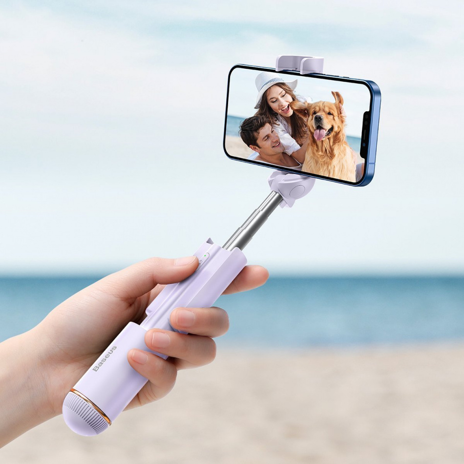 Pol Pl Selfie Stick Bluetooth Baseus Ultra Mini Fioletowy 21001 5