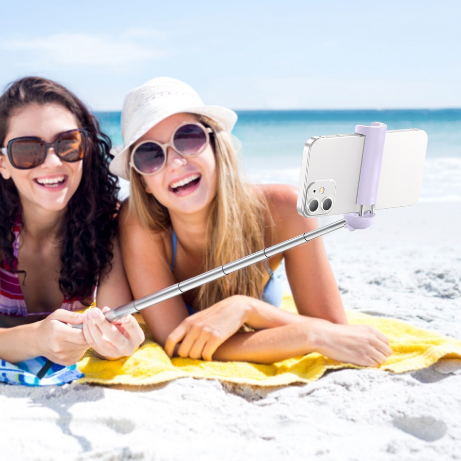Pol Pl Selfie Stick Bluetooth Baseus Ultra Mini Fioletowy 21001 7