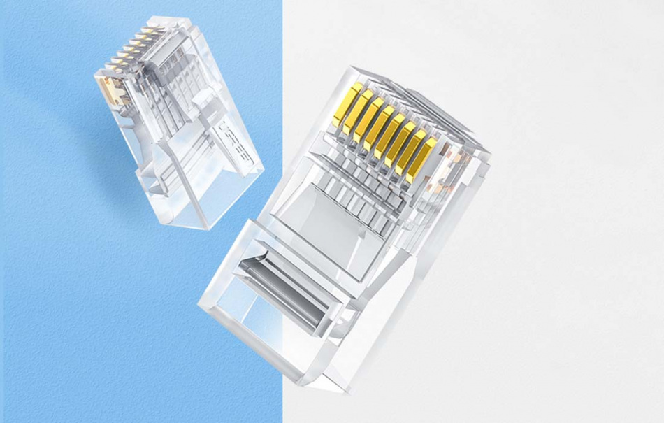 Pol Pl Wtyczka Rj45 Ugreen Nw120 Ethernet 8p 8c Cat 6 6e Utp 100szt 23329 1 2