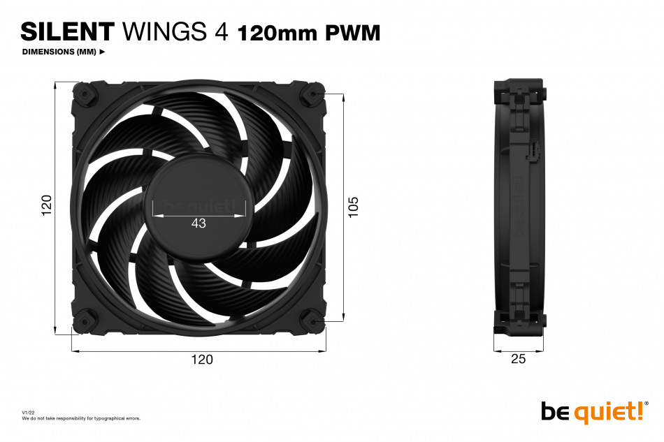 Silent Wings 4 120mm Pwm