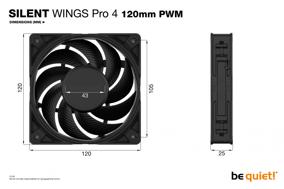 Silent Wings Pro 4 120mm Pwm