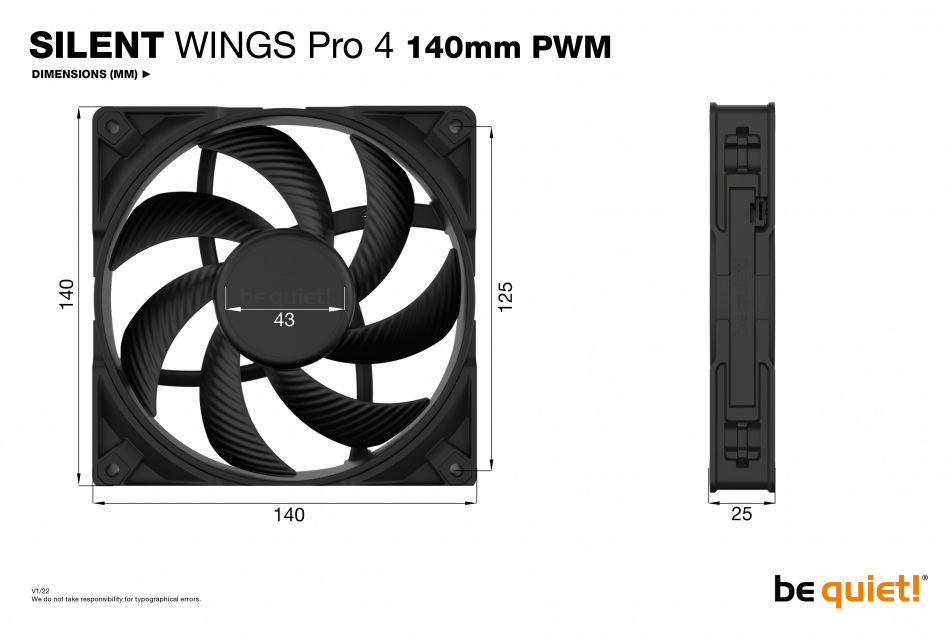Silent Wings Pro 4 140mm Pwm