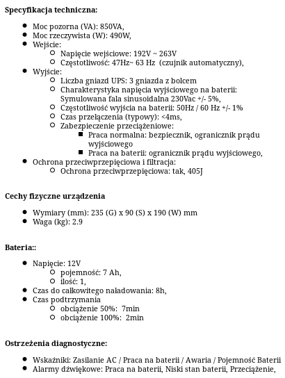 Specyfikacja Techniczna