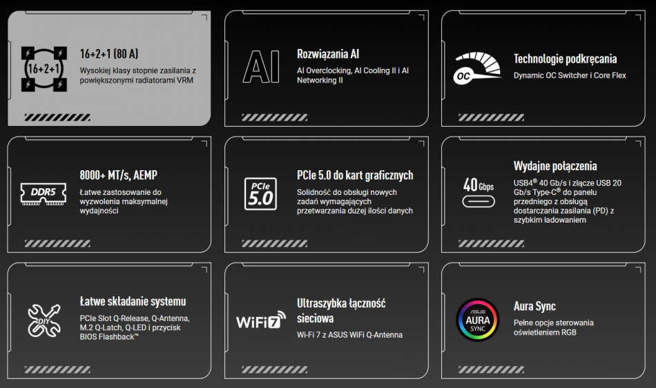 Tuf Gaming X870 Plus Wifi Spec