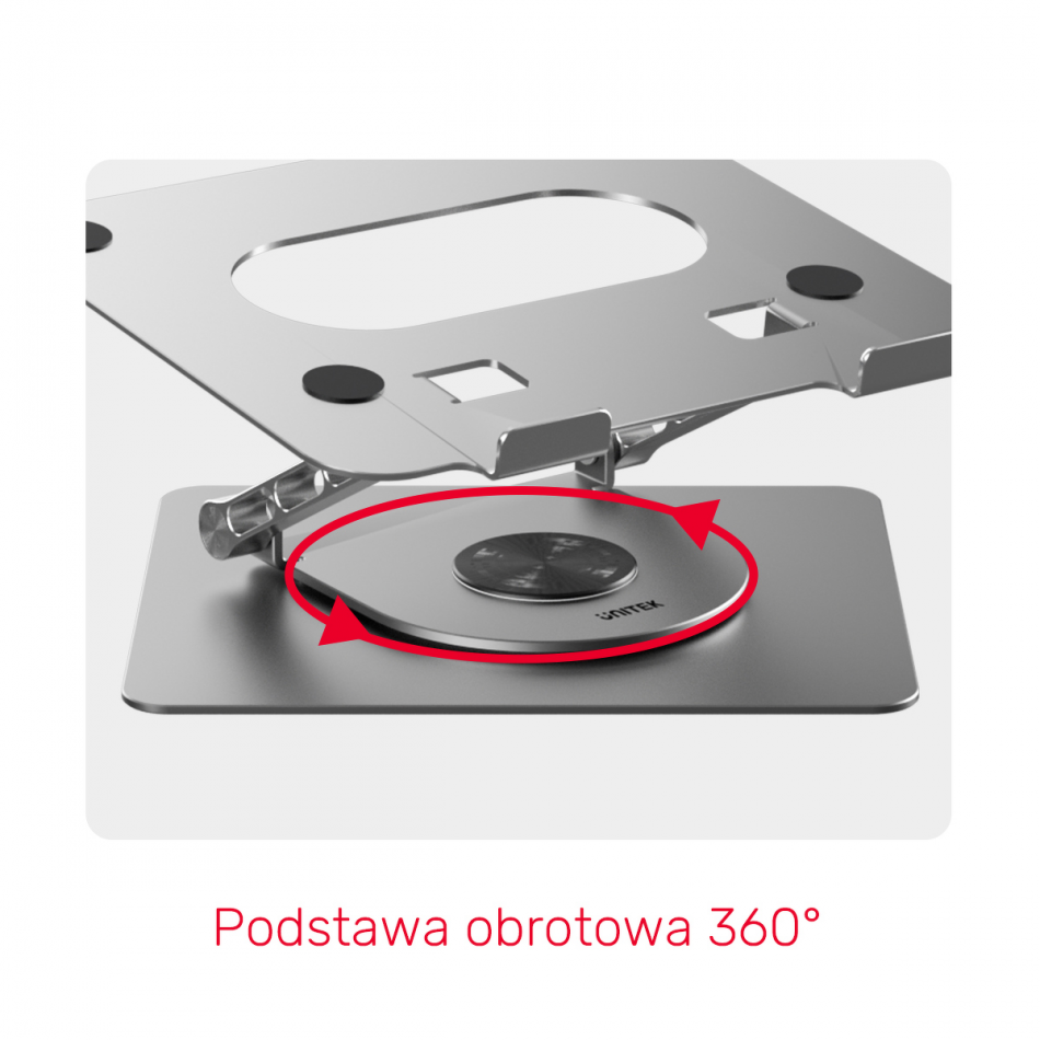 Unitek Podstawka Pod Laptopa Regulowana Banner 3