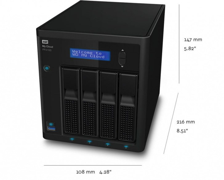 Wd My Cloud Pr4100 Network Attached Storage Product Dimensions Png Imgw 1000 1000